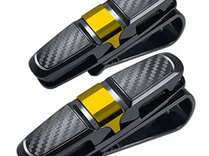 FineGood 2 Pack Glasses Holders for Car Sun Visor