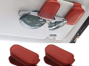 SUNCARACCL 2 Pack Sunglass Holder for Car Visor