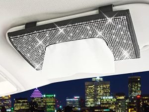 ChuLian Bling Bling Car Sun Visor Tissue Box Holder