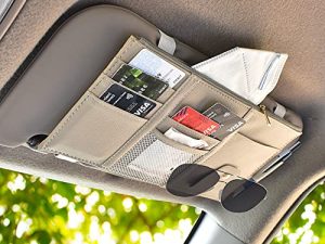 EcoNour Car Sun Visor Organizer | Insurance and Registration Wallet for Car - Cards