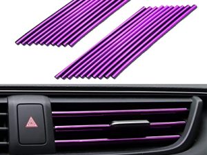 20 Pieces Car Air Conditioner Decoration Strip for Vent Outlet