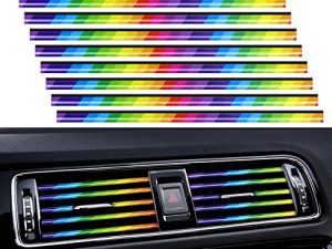 PYHLVCLF 20 Pieces Universal Car Air Conditioner Vent Trim Decoration Strip Accessories