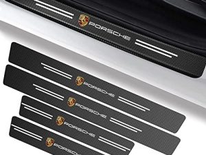 Car Door Sill Protector for Porsche Panamera Cayenne Macan Boxster Taycan Cayman 718 911