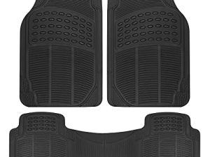 BDK Original ProLiner 3 Piece Heavy Duty Front & Rear Rubber Floor Mats for Car SUV Van & Truck