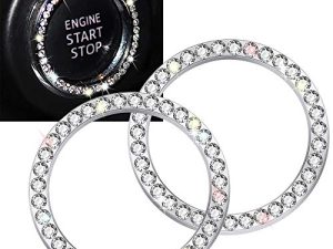 ToBeQueen Bling Car Crystal Rhinestone Ring Emblem Sticker