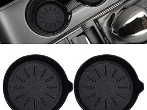 LEORAY Car Coasters for Cup Holder Silicone Car Cup Holder Coasters Pack of 2