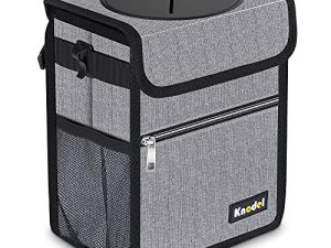 K KNODEL Car Trash Can with Lid