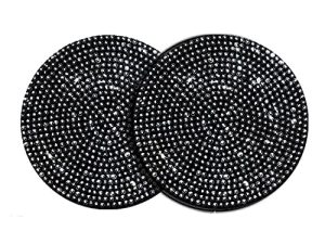2pcs Bling Cup Holder Insert Coaster- 2.75 inch Silicone Anti-Slip Shockproof