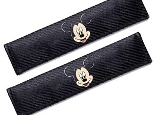 BONFUS 2Pcs Seat Belt Covers Shoulder Pads for Mickey Mouse