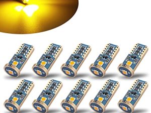 iBrightstar Newest Extremely Bright Wedge T10 168 194 LED Bulbs for Car Interior Dome Map Door Courtesy License Plate Lights
