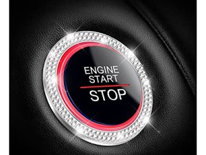 Car Bling Crystal Rhinestone Engine Start Ring Decals