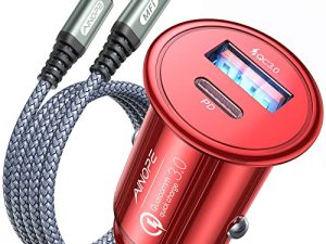 [Apple MFi Certified] iPhone Car Charger Fast Charging