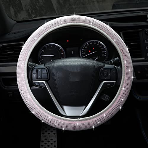 LETADUTO Bling Car Steering Wheel Cover LETADUTO Bling Car Steering Wheel Cover