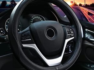 Valleycomfy Steering Wheel Covers Universal 15.75 inch - Genuine Leather
