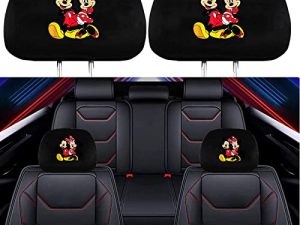 2 Pack Headrest Covers for Mickey Mouse Minnie