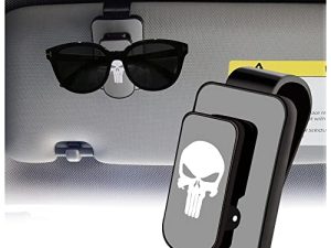 Sunglasses Holders for Car Sun Visor Skull Fashion Car Accessories