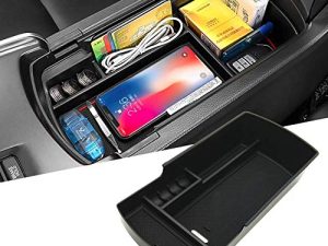 JOJOMARK Compatible with Honda Accord 2018 2019 2020 2021 2022 Accessories Center Console Tray Organizer (NOT fit for Manual Transmission) (Black)