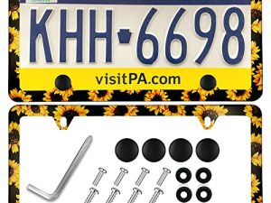 Sunflower License Plate Frames for Women