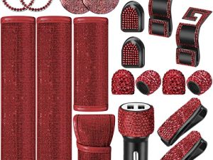 Frienda 19 Pcs Bling Car Accessories Set