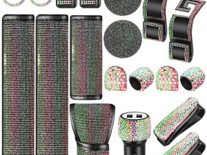19 Pcs Bling Car Accessories Set