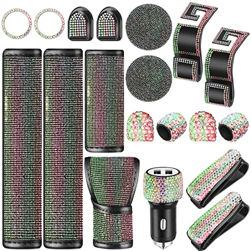 19 Pcs Bling Car Accessories Set 19 Pcs Bling Car Accessories Set